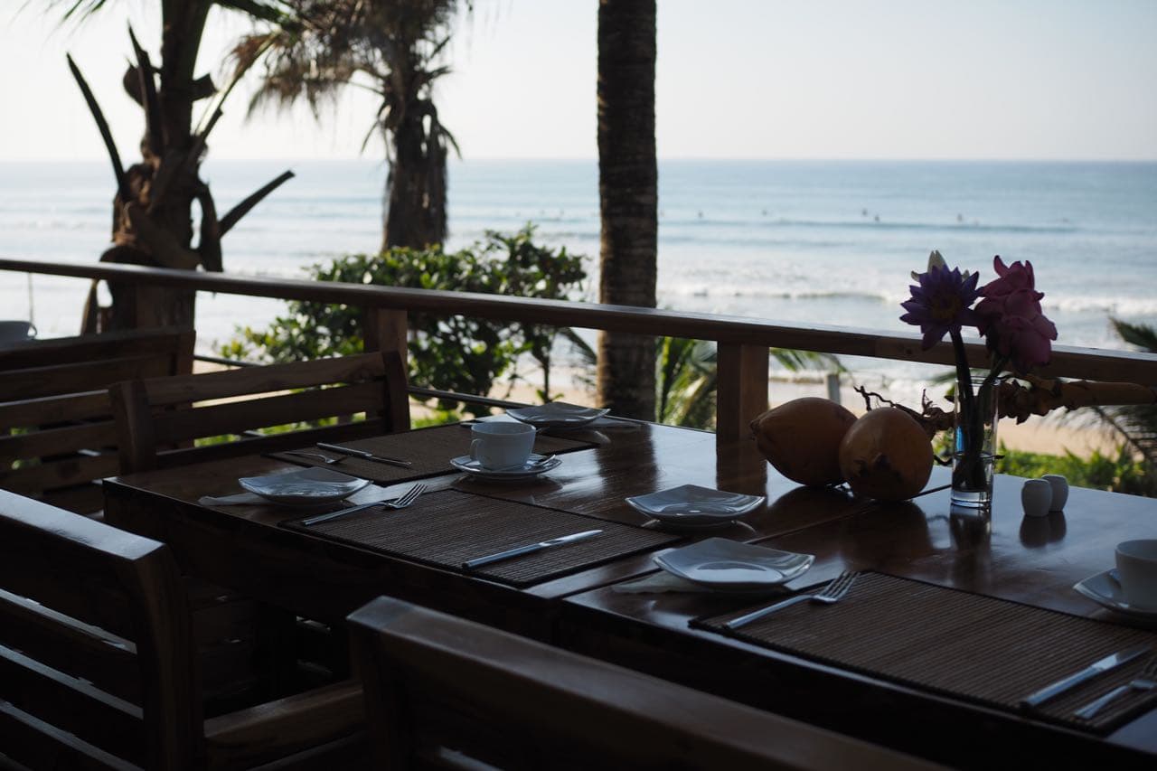 Freshly prepared Sri Lankan dishes served at the restaurant